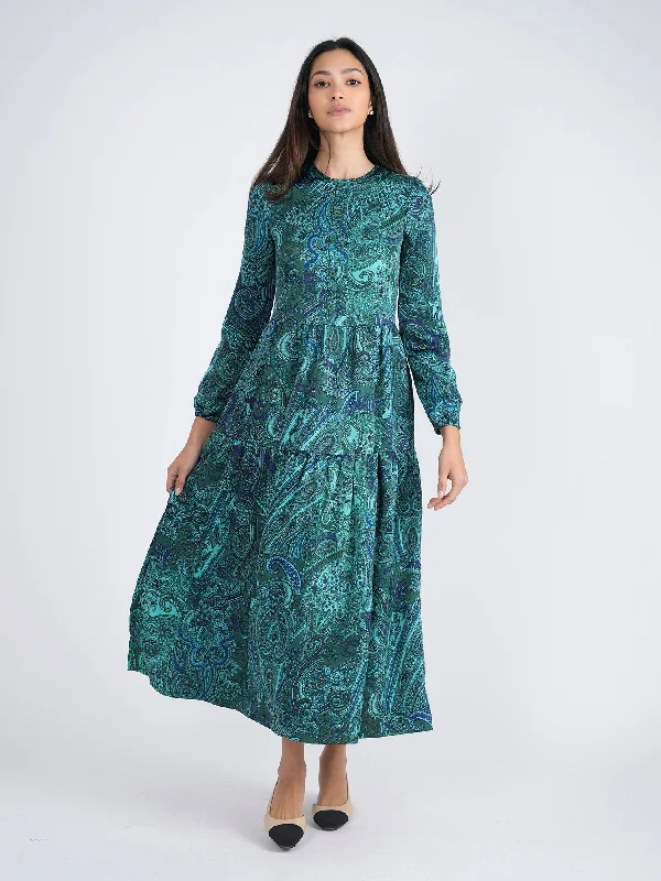 Mademoiselle Paisley Tiered Dress