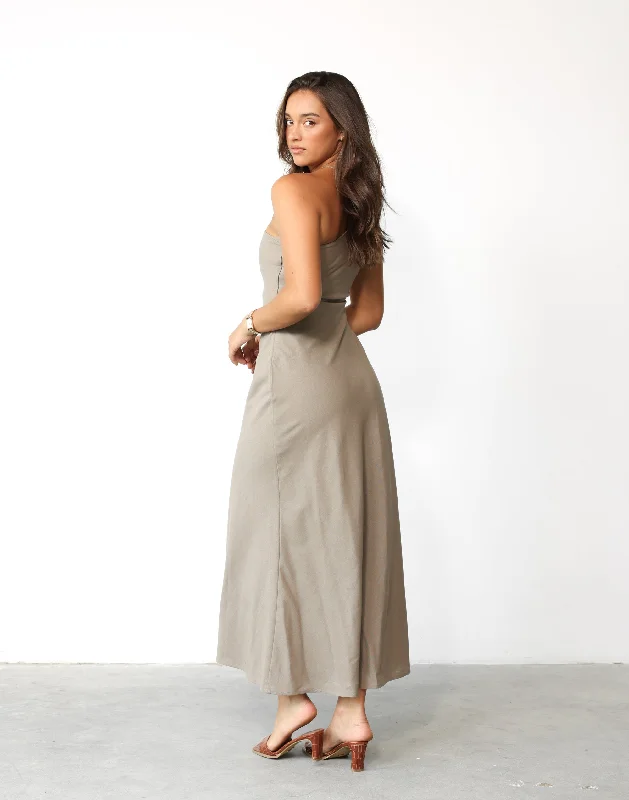 Rema Maxi Dress (Stone)