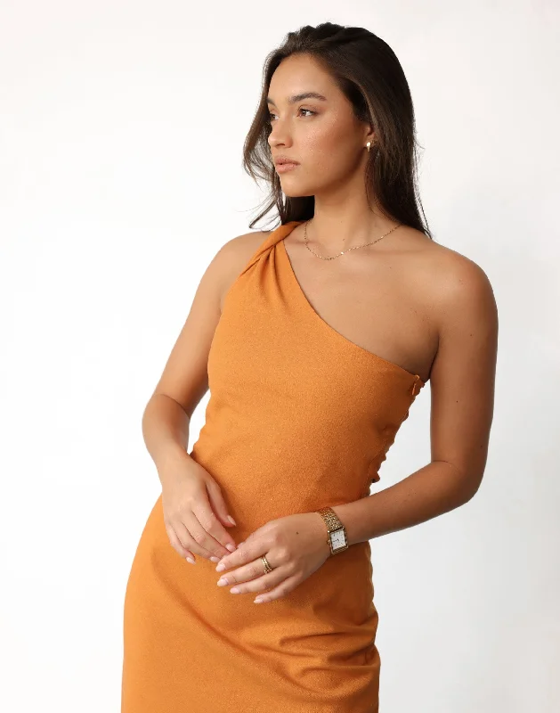 Rema Maxi Dress (Tangerine)