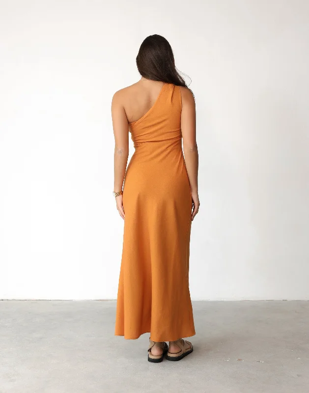 Rema Maxi Dress (Tangerine)