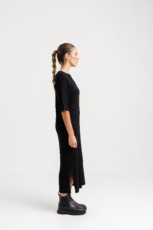 Sienna Knit Dress - Black