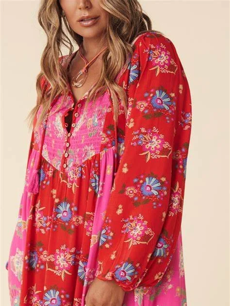 Solstice Boho Midi Dress