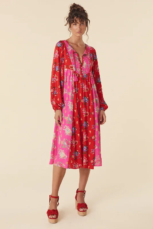 Solstice Boho Midi Dress