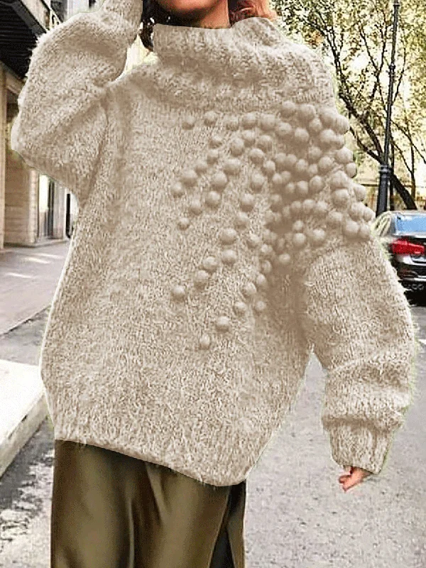 Cute Ball Knitted Sweaters Plus Size Pullovers