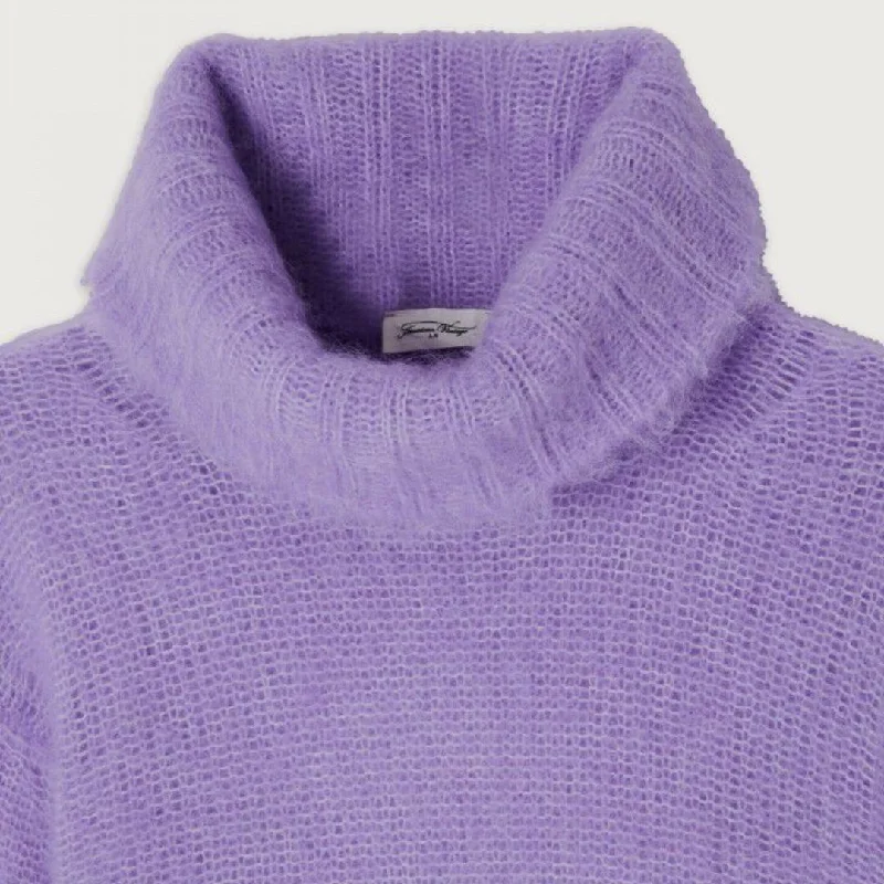 Turtleneck Knit Jumper (Mauve)