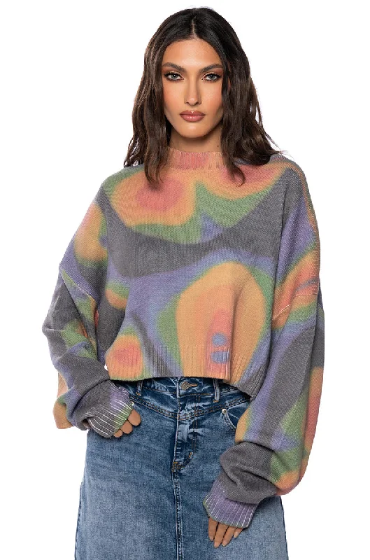 SPOTLESS MIND PULL OVER CROPPED SWEATER