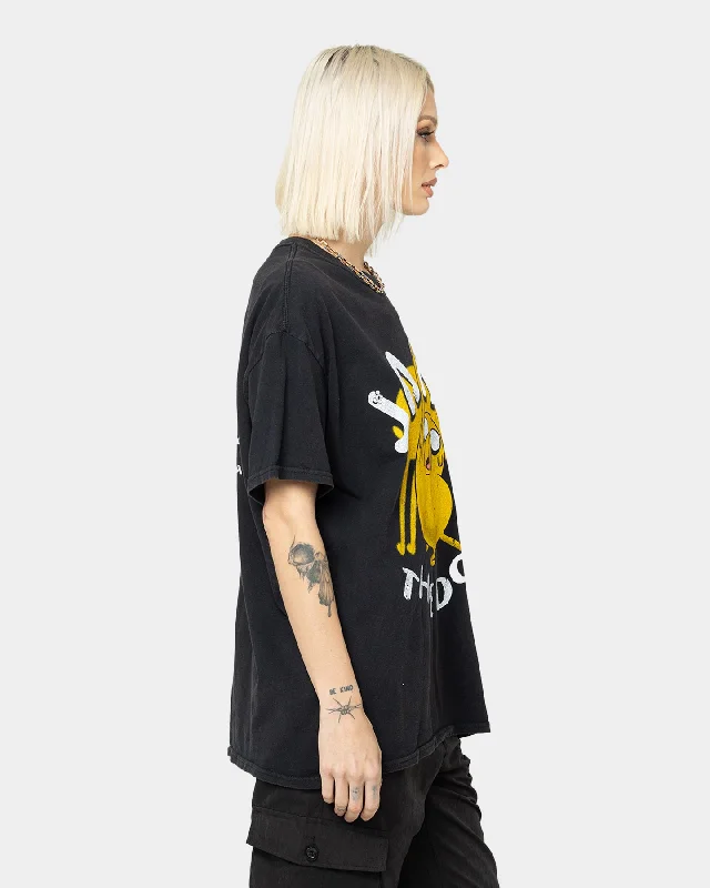 American Thrift X Adventure Time Jake The Dog Vintage T-Shirt Black Wash