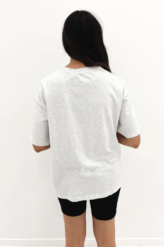 Collegiate Pelly Tee White Marle