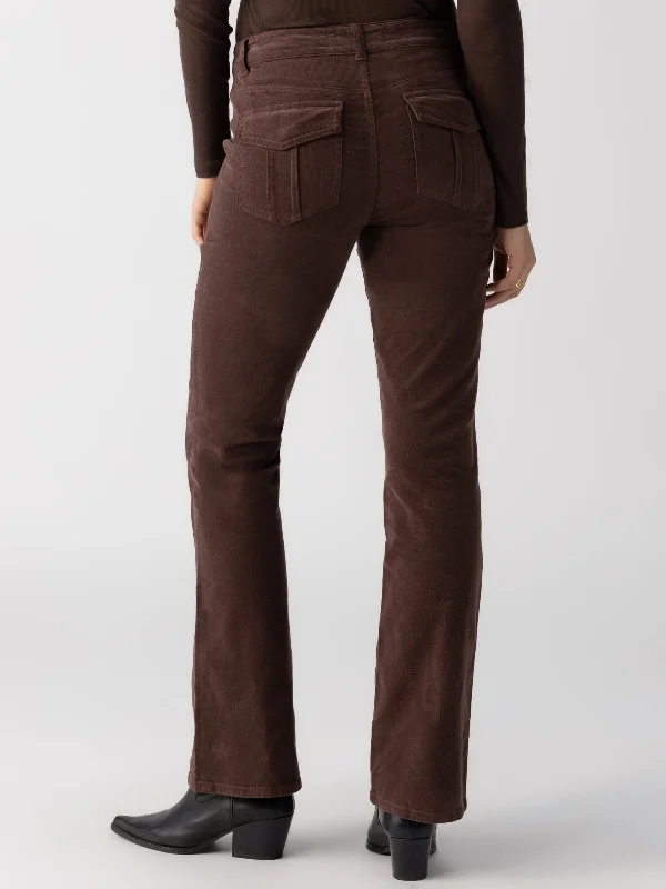 Corduroy Hayden Bootcut Standard Rise Pant Brown Sugar