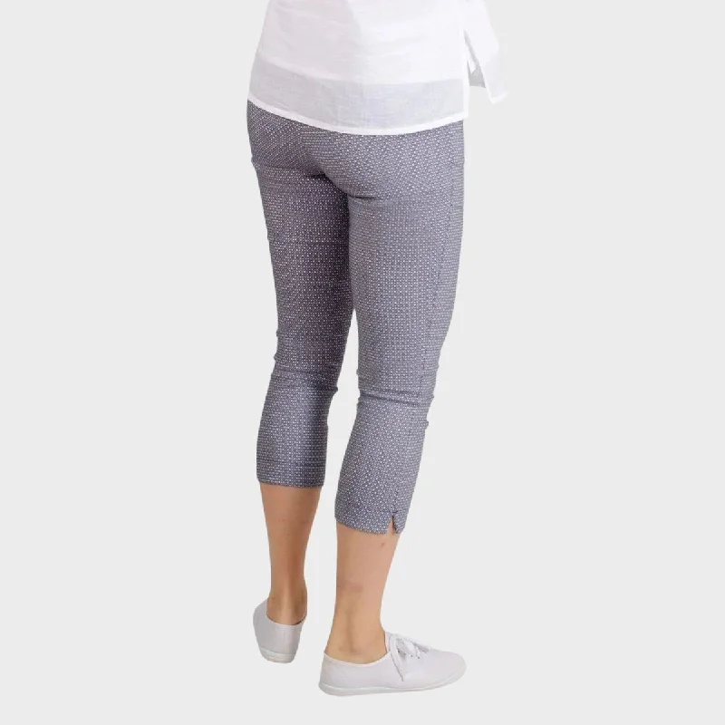 Pull On Stretch Crop Trousers