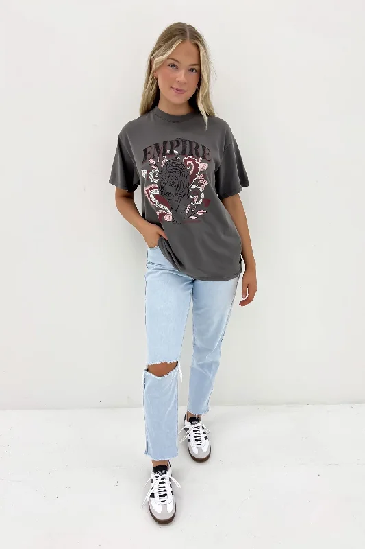 Empire Oversized Tee Charcoal