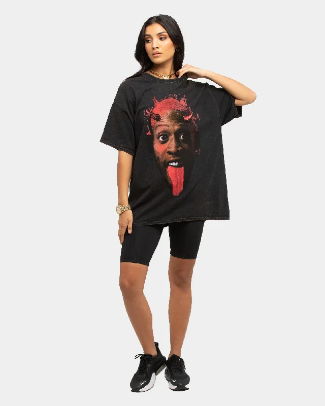 Goat Crew Devil Rodman Vintage T-Shirt Black Wash