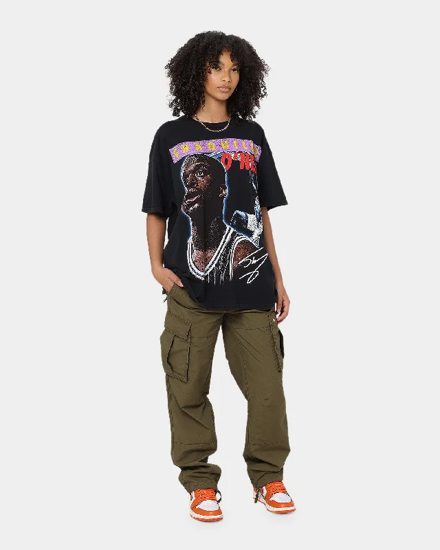 Goat Crew X Shaq Dunk Vintage T-Shirt Washed Black