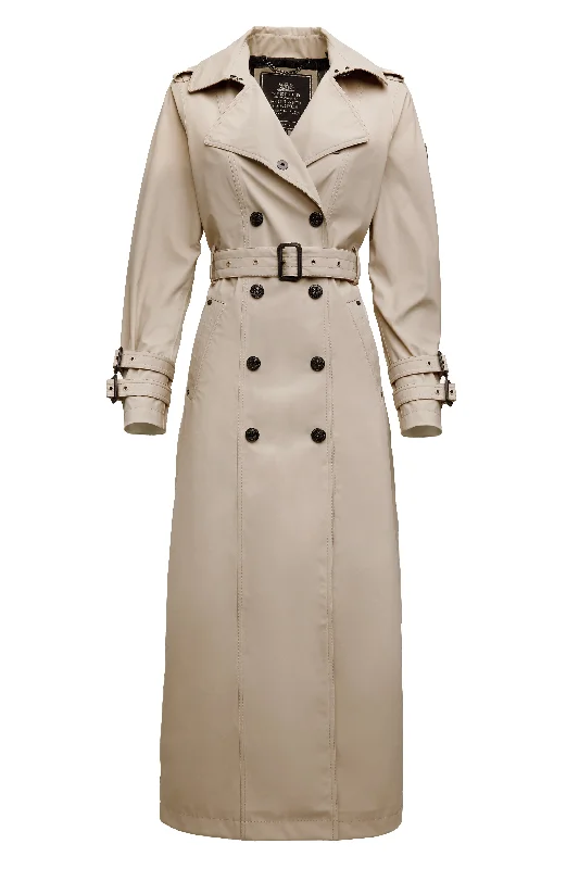 Full Length Kendal Waterproof Trench Coat (Stone)