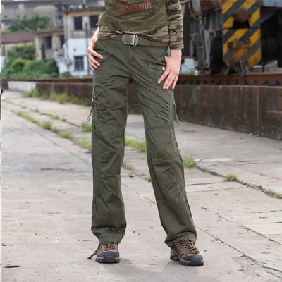 New Autumn Women Pants Slim Cotton Casual Pants Pleated Trousers Full Length Overalls Spring Women's Pants & Capris Female