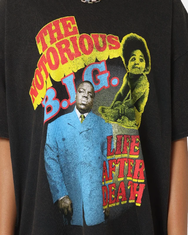 Notorious B.I.G Biggie Bootleg Vintage T-Shirt Black Wash