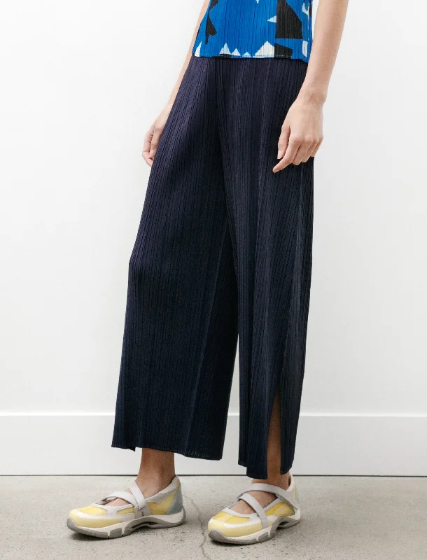 Monthly Colors Wide Leg Pants Dark Navy