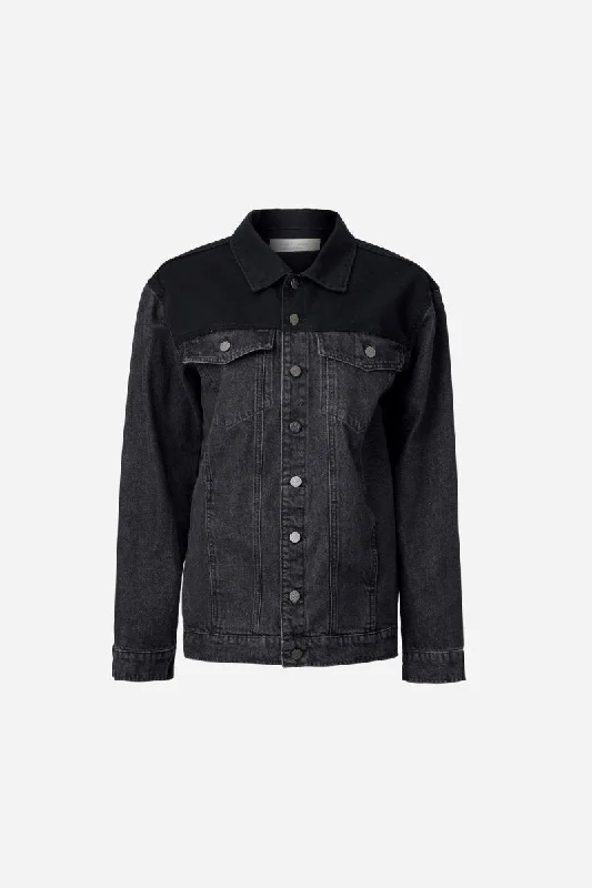 SHAMROCK JACKET-WASHED BLACK