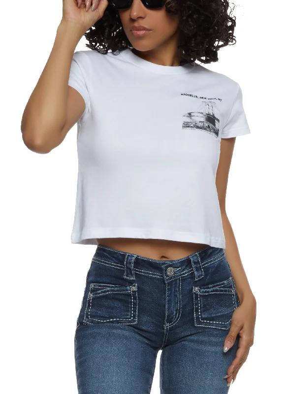 Brooklyn New York NY Cropped Tee