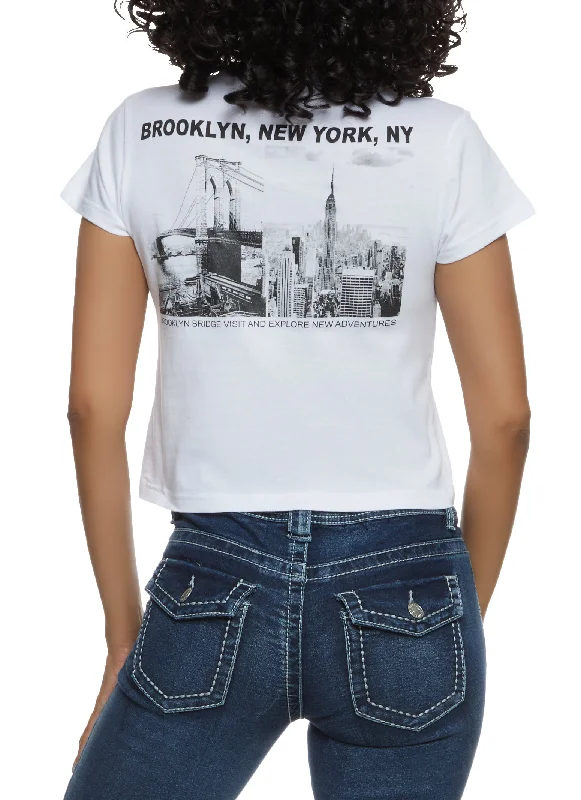 Brooklyn New York NY Cropped Tee