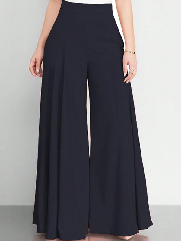 Women's High Waist Wide Leg Pants With Pockets