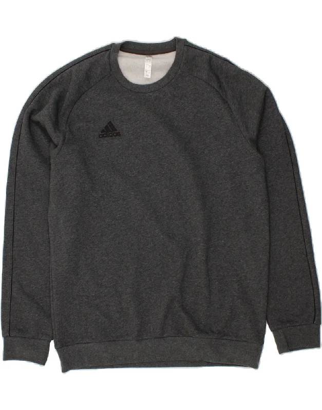 ADIDAS Mens Sweatshirt Jumper Large Grey Cotton