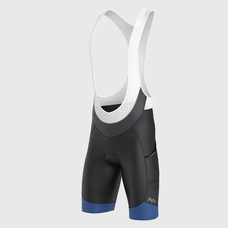 Fdx Essential Blue Men's & Boy's Summer Cycling Cargo Bib Shorts