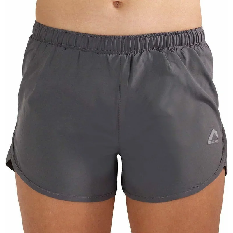 More Mile Strive Womens Running Shorts - Grey