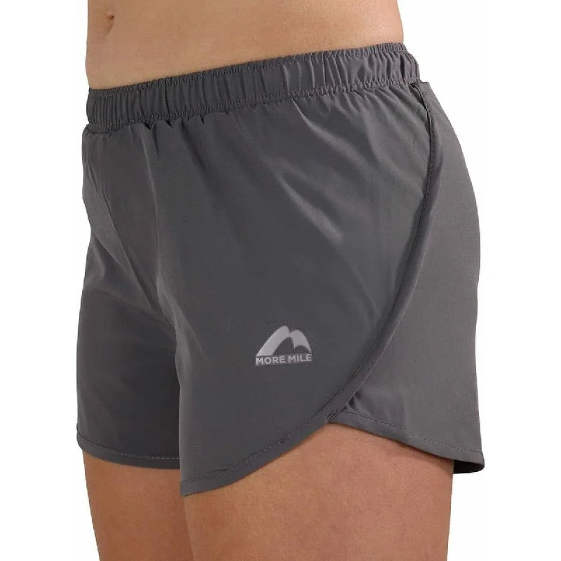 More Mile Strive Womens Running Shorts - Grey