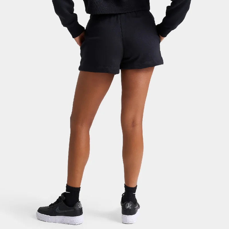 Nike Sportswear Women's Club Fleece Mid-Rise Shorts Black / White