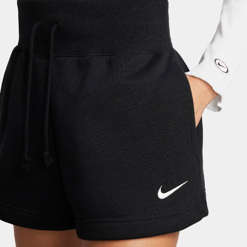 Nike Sportswear Women's High-Waisted Phoenix Fleece Shorts Black / Sail