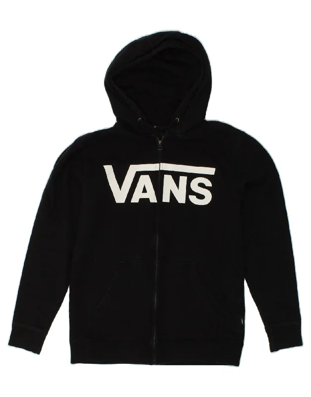 VANS Mens Graphic Zip Hoodie Sweater Small Black