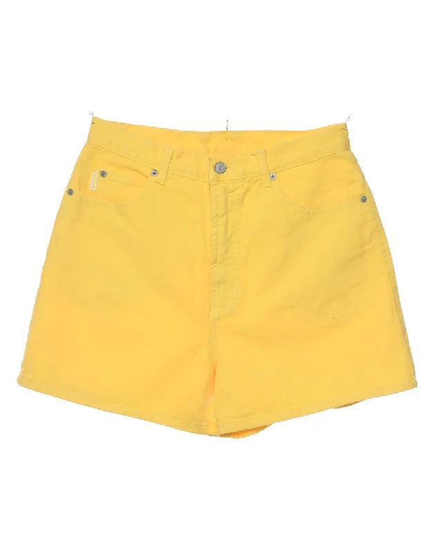 Yellow Denim Shorts - W29 L4