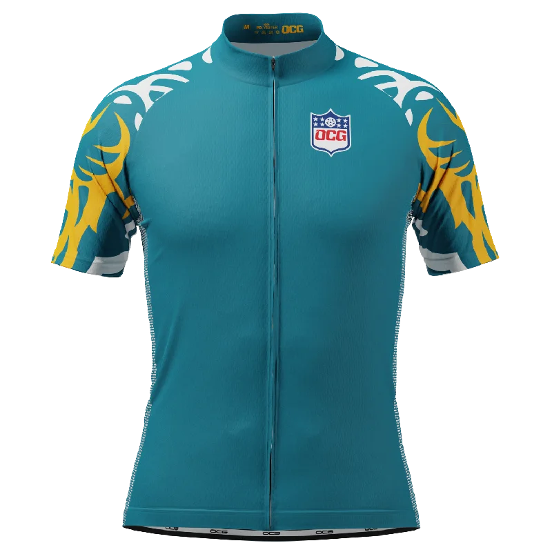 Men's Jacksonville Football Short Sleeve Cycling Jersey