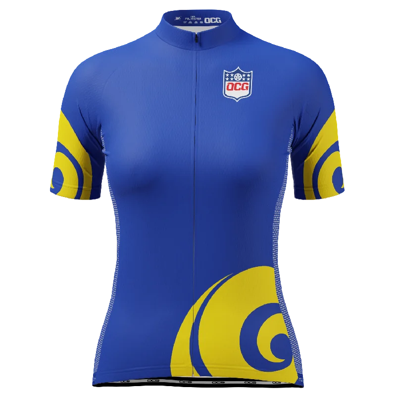 Women's Los Angeles Football Short Sleeve Cycling Jersey