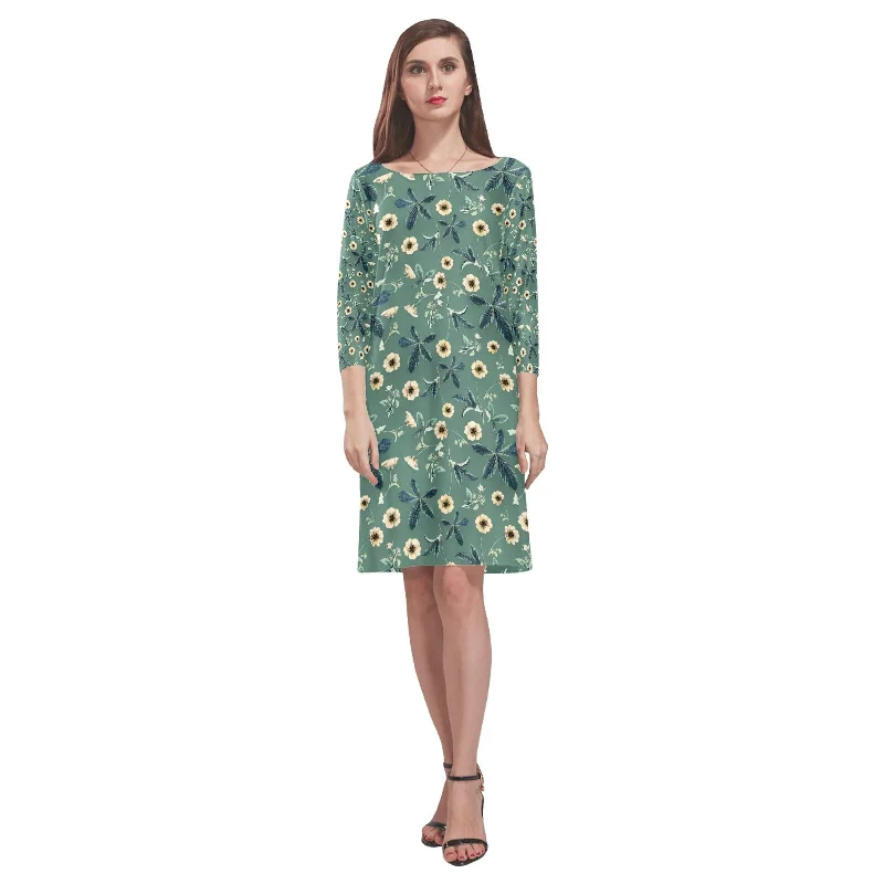 Women's Loose Round Neck Dress (Model D22)