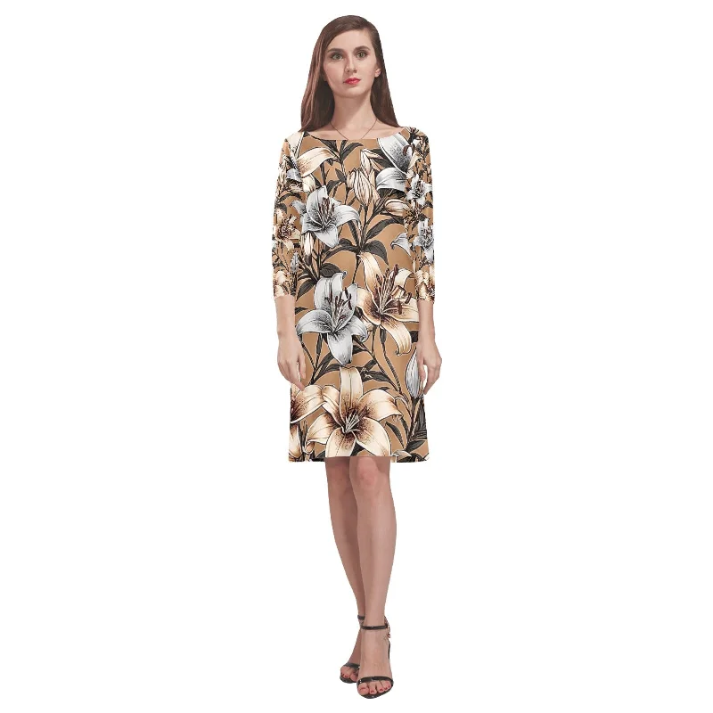 Women's Loose Round Neck Dress (Model D22)