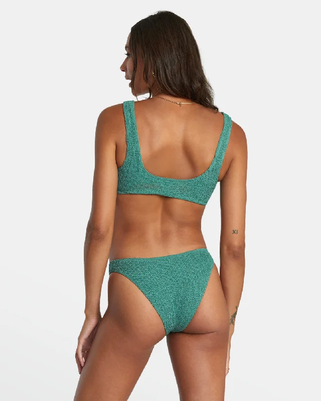 Grooves French Bikini Bottoms - Dusky Green Crochet bikini, Bohemian style, Sexy, Comfortable