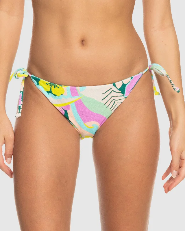 Womens Rave Wave Cheeky Tie Side Bikini Bottom Low-cut bikini top, Sexy, Chic, Comfortable