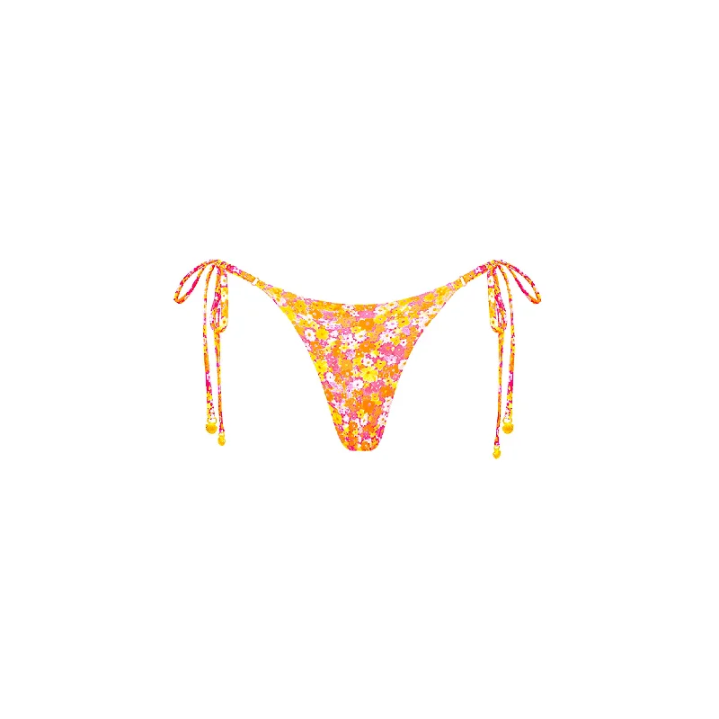 Thong Tie Side Bikini Bottom - Mimosa Meadows Padded bikini top, Supportive, Trendy, Comfortable