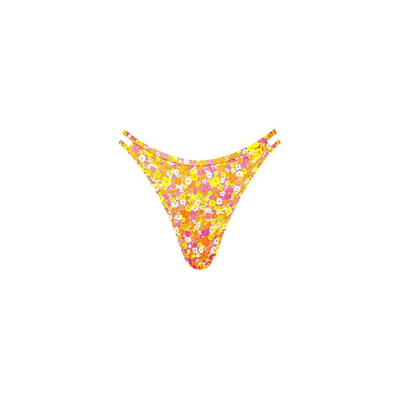 Twin Strap Cheeky Bikini Bottom - Mimosa Meadows Reversible bikini, Two looks, Trendy, Comfortable
