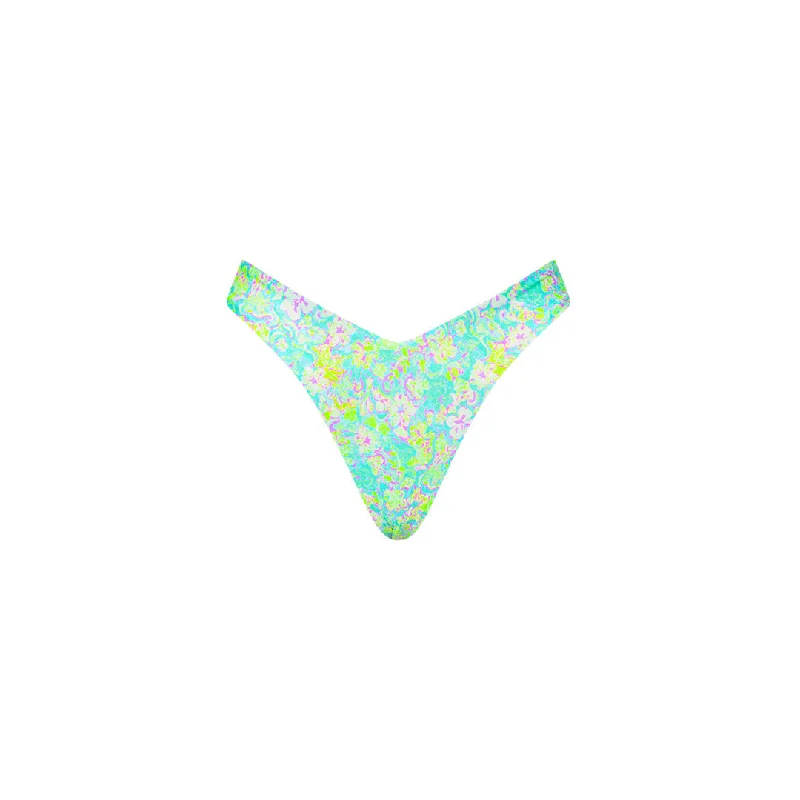 Y Cheeky Bikini Bottom - Hibiscus Fizz Solid color bikini, Sleek, Minimalist, Trendy
